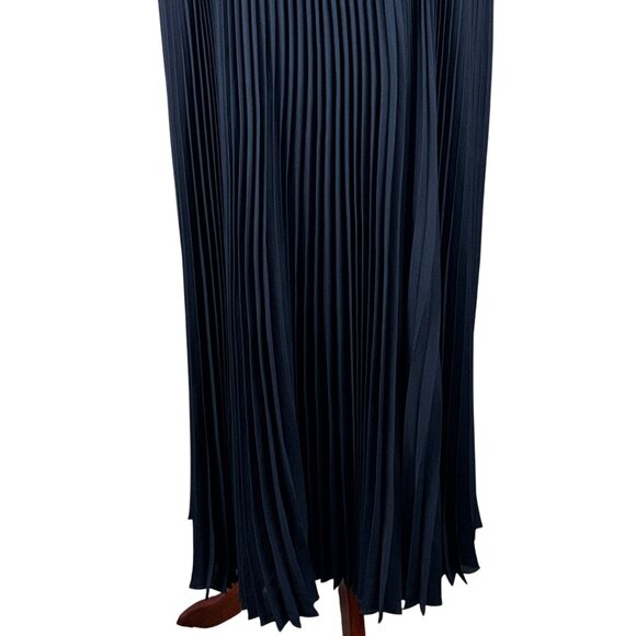 LIke new Nanette Lepore High Neck Pleated Sleeveless Maxi Dress Size 10 - Picture 9 of 15